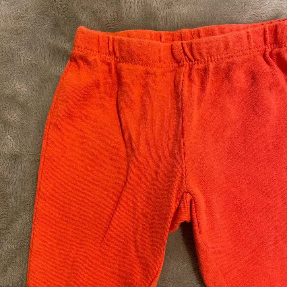 Carter's Baby Orange Lettuce Trim Pants Size 3 Months